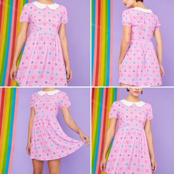 ✨ Care Bears x Dolls kill (((Baby Doll Dress))) - Picture 5 of 7